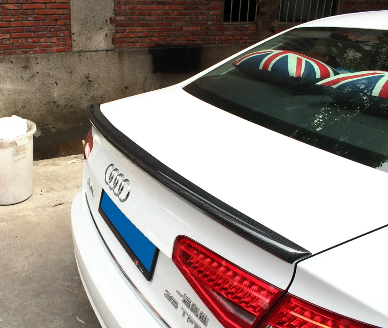 Карбоновое волокно задний спойлер багажника крыло для 2013- Audi A4 B8.5 2010 2011 S4 стиль