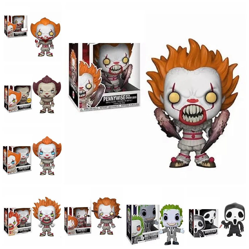 Movie Stephen King It Joker Clown Character PENNYWISE Bill Denbroug Vinyl Dolls Figure Toys For Children Christmas Halloween | Игрушки и