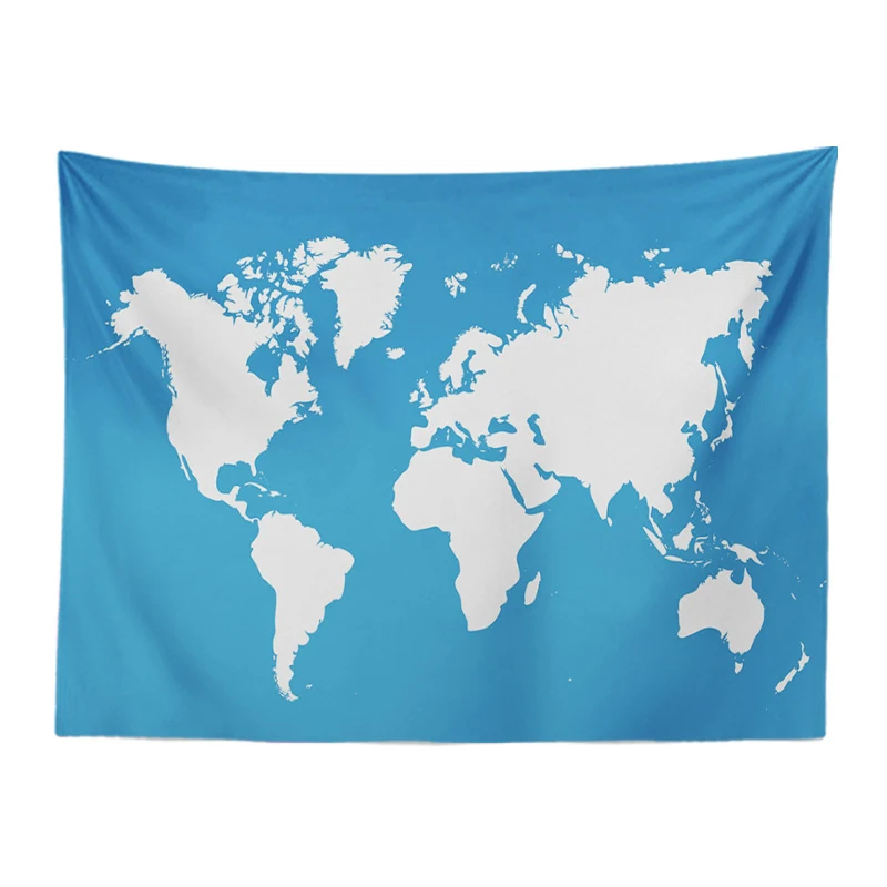 8 Personalized Geometry Tapestry White World Map Checkered Text Padded Living Room Office Large Decoration Polyester Beach Towel - Цвет: 8
