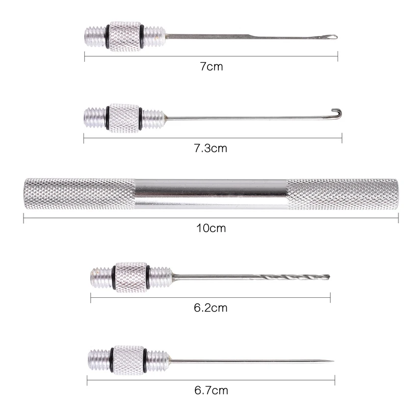 5-in-1 Carp Strong Fishing Rigging Needle Kit Tool Bait Needle T3S6 Set B8P0 