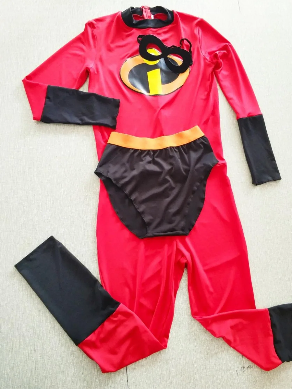 Deluxe-Superhero-Bob-Halloween-Costume-Mr-Incredible-2-jumpsuit-Costume-adult-mens-Cosplay-3PCS-1set