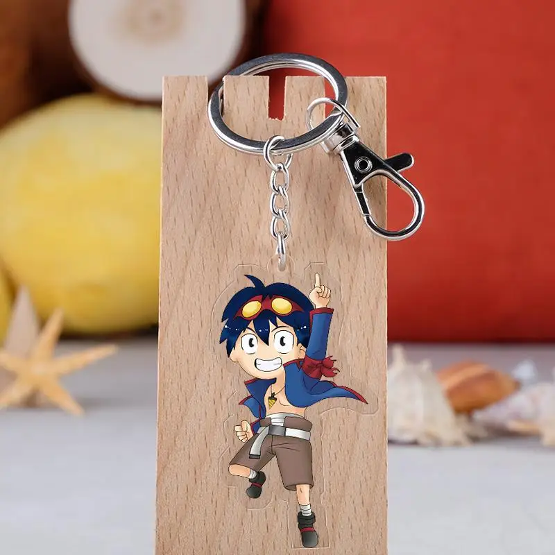 Акриловые брелки с аниме Tengen Toppa Gurren Lagann экшн фигурка Simon Family Kamina Yoko прозрачный
