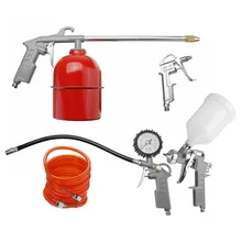 5 шт. пневматический распылитель для покраски машина для чистки пистолет комплект электрика электрооборудование воздуховод набор пневматических инструментов