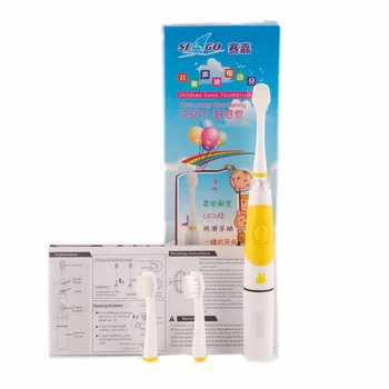 

SG-618 Child Electric Toothbrush With 3 Brush Head Intelligent LED light Kid Baby Soft-bristle Sonic Oral Dental Care Toothbrush