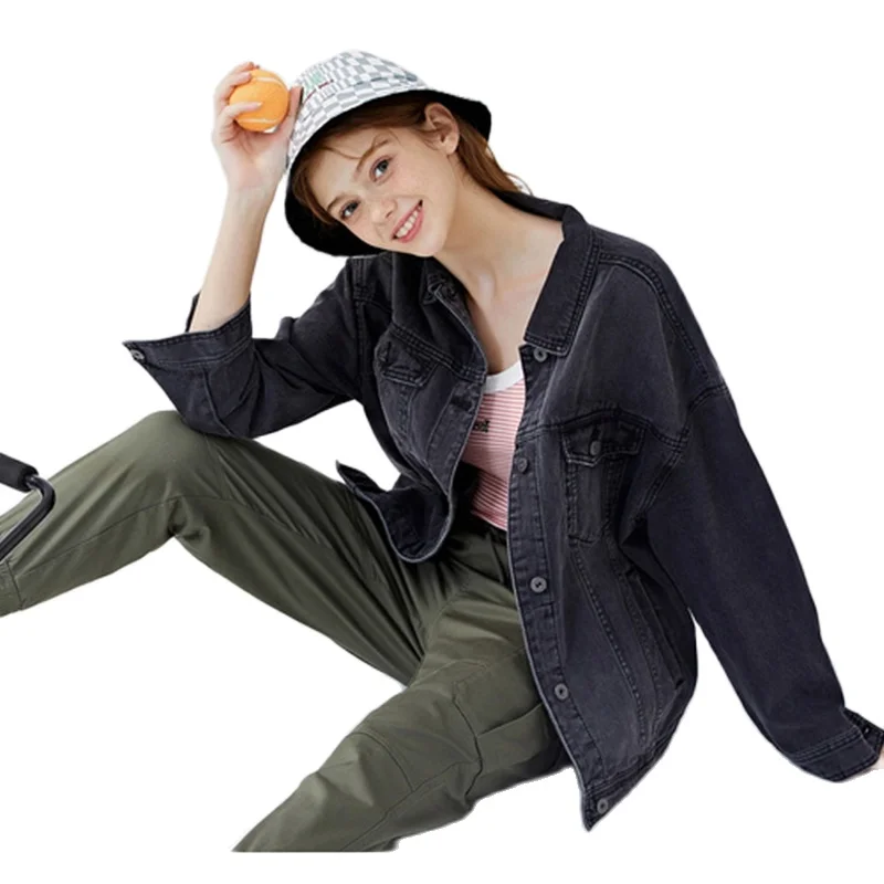 Куртка SEMIR женская джинсовая оверсайз из 100% хлопка модная повседневная верхняя