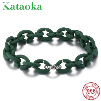 

Strand Bracelets Men Sea Green Hard Rubber Top quality you were born to be real Charms for Women accessories