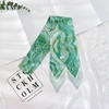 2021 New Summer 130*7 Ins Small Hairband Lovely Print Long Silk Scarf Wrist Ribbon Skinny Scarf For Women 3