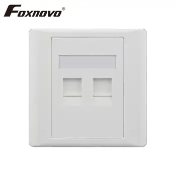 

Foxnovo CAT 6 Wall Outlet Plate RJ-45 Network Ethernet Socket with Double Ports