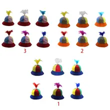 Дети Пасхальный Косплей Реверсивный ведро кепка со съемным пером Волан