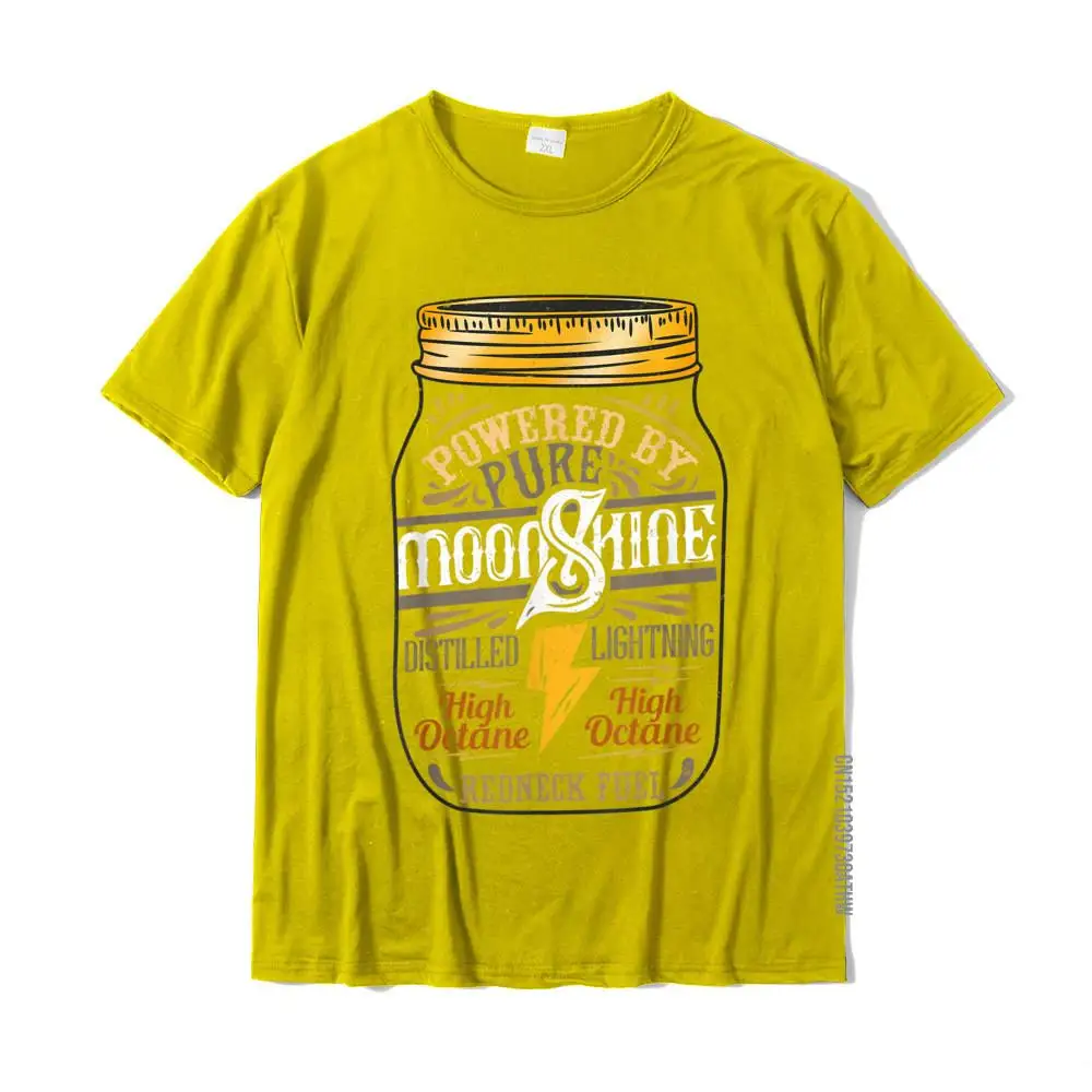 Prevalent Men's T Shirt Casual Normal T-Shirt Pure Cotton Short Sleeve Printed T Shirts Round Neck Free Shipping Funny Moonshiner Redneck tee I Pure Power T-Shirt__MZ19512 yellow