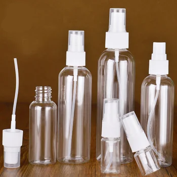 

1Pcs Transparent Empty Spray Bottles 80ml/100ml/120ml Plastic Mini Refillable Container Empty Cosmetic Containers