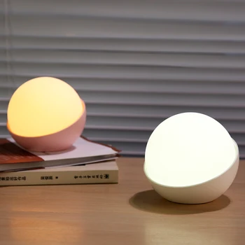 

Silicone touch Pearl LED Night Light Motion Sensor Lights 8-Color Ball Patted Multicolor Gift For Children Baby Kids Charging