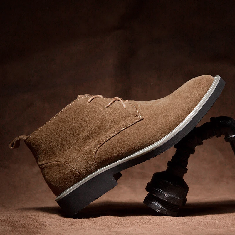 

Chelsea boots Men 2019 Autumn&Winter Fashion Casual Shoes Men Brand design Suede Basic Boot Male Velvet Ankle Boots Men's Boots