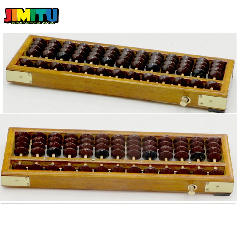 JIMITU деревянная рамка Классический старинный калькулятор Abacus пластмассовая игрушка из бисера развивающая детская Математика Abacus интеллектуальные игрушки