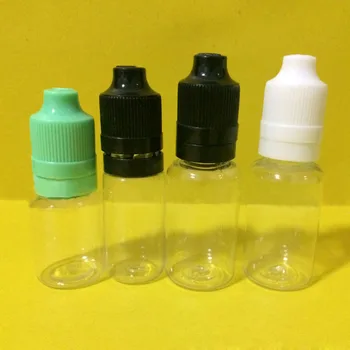 

150pcs 5ml 10ml 15ml 20ml 30ml 50ml Empty PET Plastic Squeezable E Liquid Juice Dropper Eye Bottle Childproof Temper Evdent Cap