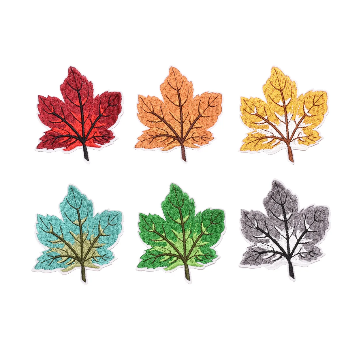 

New Seven-color Maple Leaf Back Glue Can Be Ironed And Affixed To Jeans, Hats, Diy Accessories, iron on Patches badge