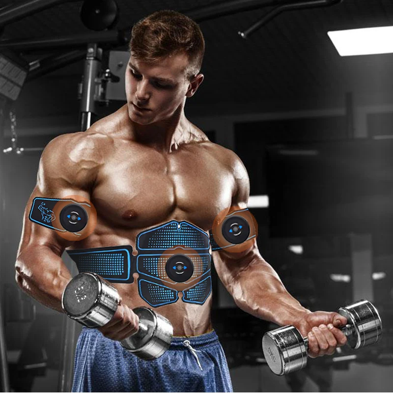 6-mode EMS Wireless Muscle Stimulator Trainer Slimming Belt Smart Fitness Abdominal Training Electric Weight Loss Sticker Unisex