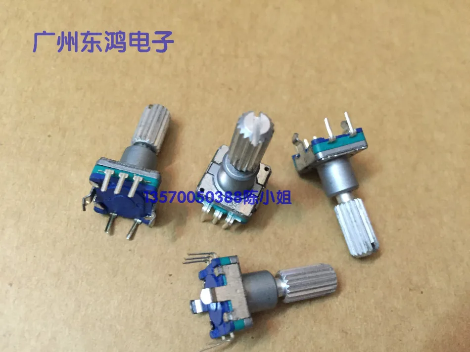 

2PCS/LOT ALPS Alps EC11 encoder with switch 30, positioning number 15, pulse spot, saw tooth shaft length 20MM