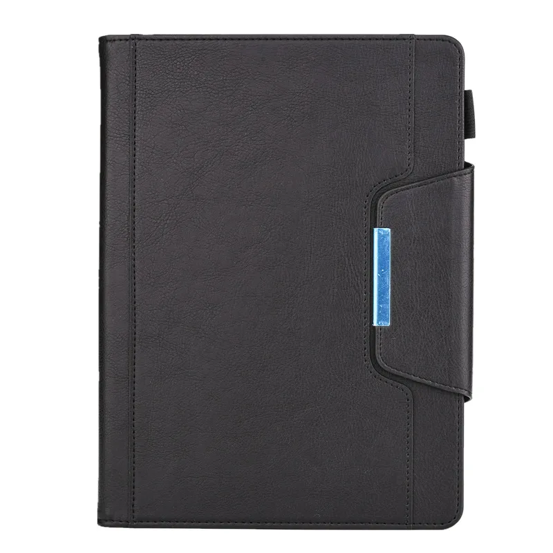 Чехол для iPad 10,2 чехол 7-го поколения Чехол Fundas для iPad чехол 10,2 Высокое качество кожаный держатель для карт - Цвет: Black