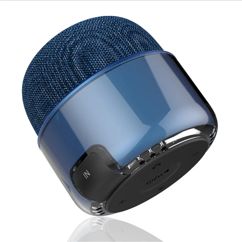 Мини беспроводной Bluetooth динамик s круговой ткани портативный микрофон Форма Сабвуфер Динамик hands-free Звонки, музыка стерео