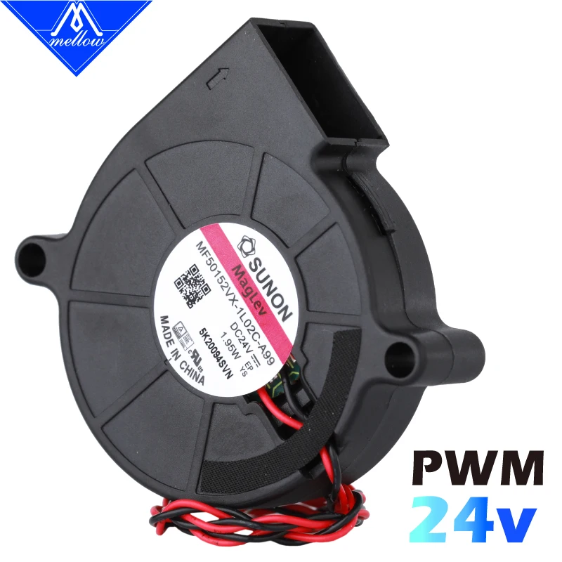 Ventilador de Ventilador da Impressora Ventilador de Refrigeração Mellow Exclusivo Sunon 24v 0.41a Duplo Rolamento Ventilador Centrífugo dc Turbo 5015s 3d 5015 - Imagem 2