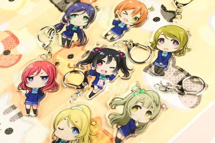 Idol кулон брелок для ключей Academy! Акриловое предложение LoveLive Kotori Minami греческая роспись Lini