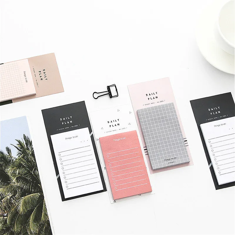 50 листов планировщик наклейки блокнот ежедневный вещи чтобы сделать список