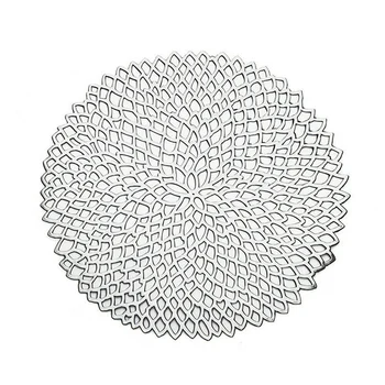 

Round Coaster PVC Pads Insulation Table Placemat Non-Slip Mats Western Mat
