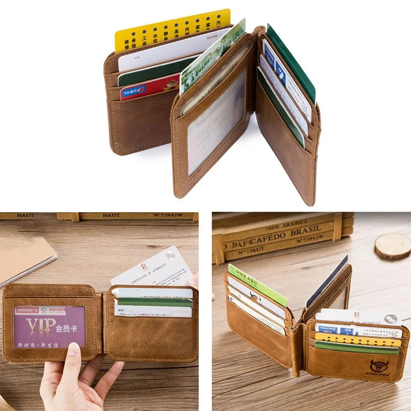 1 PC Genuine Leather Credit ID Card Holder Multi-function Slim Driving Pass Card Holder Coin Purse Dropship New Arrival