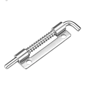

uxcell Spring Latch, 3.3 Inch Left-handed Stainless Steel 304 Barrel Bolt Lock for Cabinet Door, 5 Pcs
