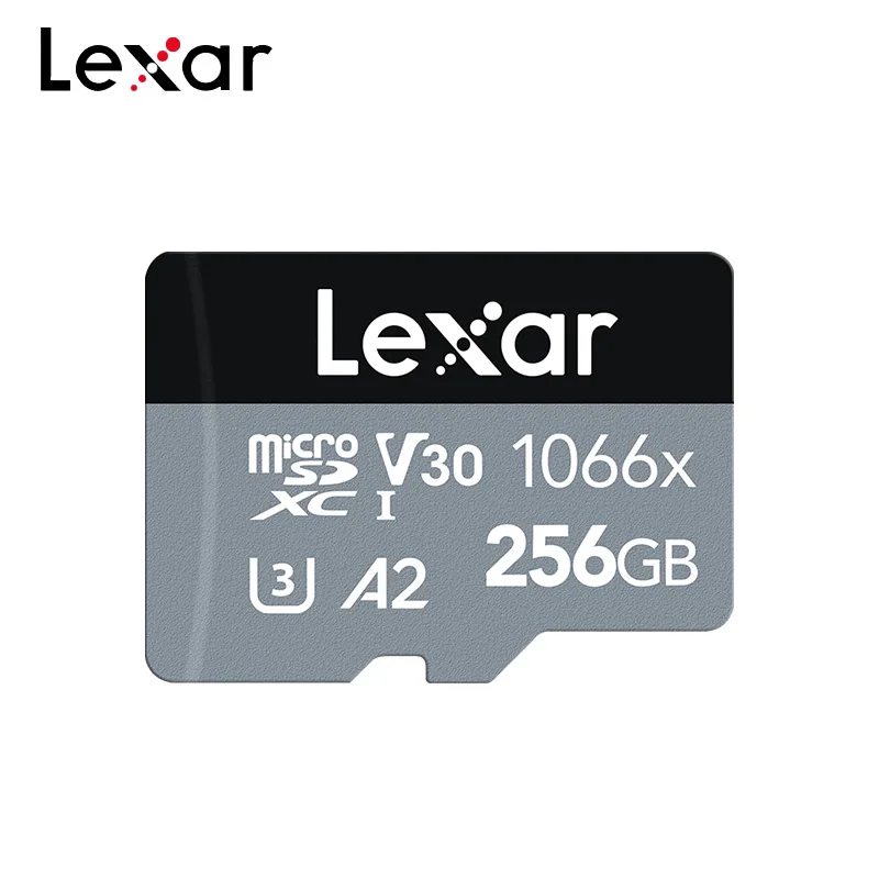 Original Lexar Professional Micro SD Card 1066x 64GB 128GB 256GB Flash Card  V30 A2 Class 10 SDXC Max 160MB/s For Camera