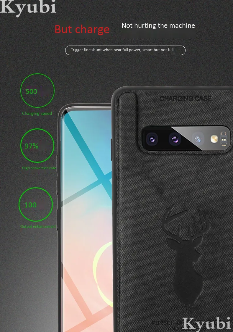3600 мАч чехол для зарядки samsung Galaxy S10 Plus Note 9 внешний портативный беспроводной чехол для зарядного устройства для samsung Galaxy S10 Plus