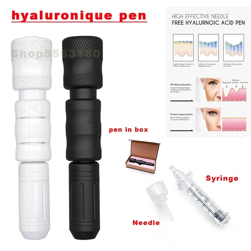 High Pressure Hyaluron Pen Atomizer High Density Metal For Facial Anti Wrinkle Lip Lifting Hyaluronic Acid Filler Injection