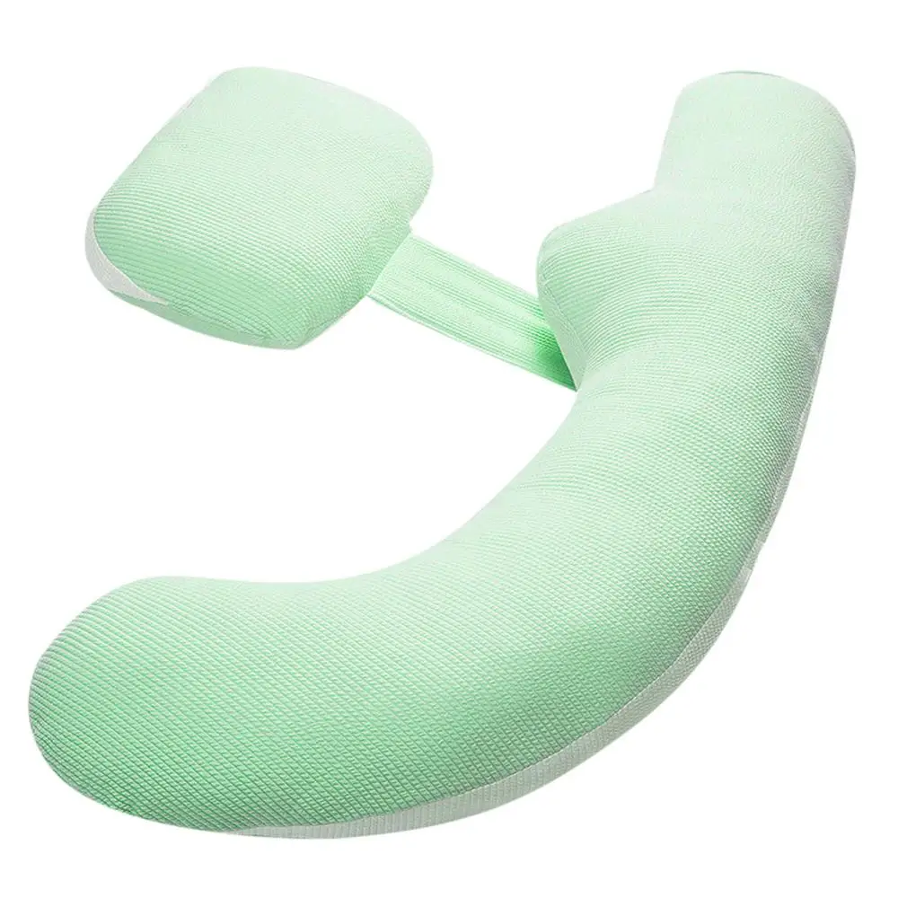 02 GREEN WHITE Подушка для беременных, хлопок, многофункциональная, y-образная, для беременных, кормящих, для беременных, Подушка для беременных, поясничная Подушка, постельные принадлежности, подушка - Цвет: 02 GREEN WHITE