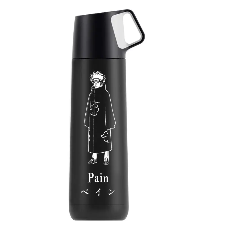 OUSSIRRO NARUTO Thermos Uzumaki Naruto With Cover Hatake Kakashi Thermos Uchiha Itachi Mugs Cup Gift