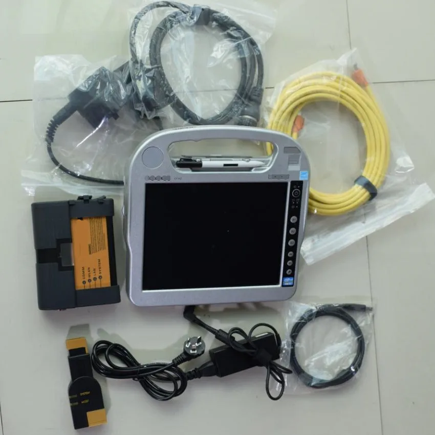  2019 para bmw Icom A2 B C con el software de CF-H2 del ordenador portátil WIN7 500gb HDD para la he