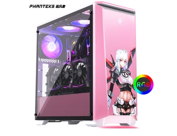

PHANTEKS 416PTG Computer case (support 280 water-cooled/back-line SSD long graphics card) Pink customized version
