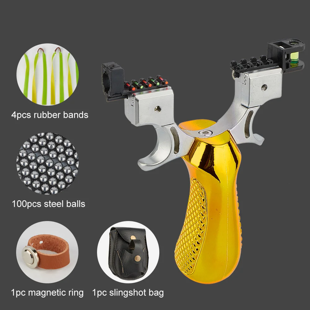 Professional Magnetic Ring Hunting Slingshot with ABS Construction Description Image.This Product Can Be Found With The Tag Names Slingshot, Sports Entertainment