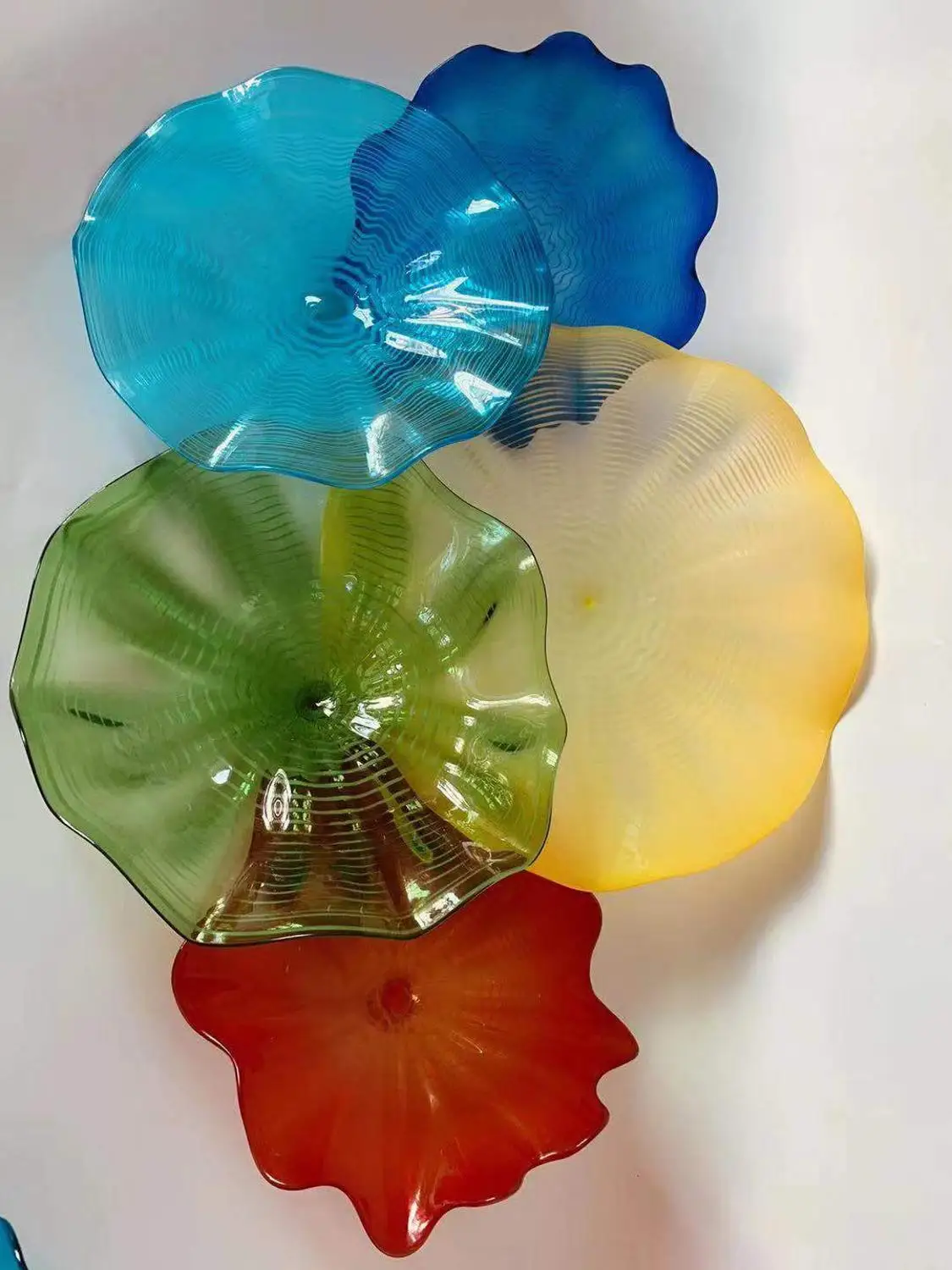 Free Shipping Fancy Blown Murano Glass Wall Plates Chihuly | Освещение