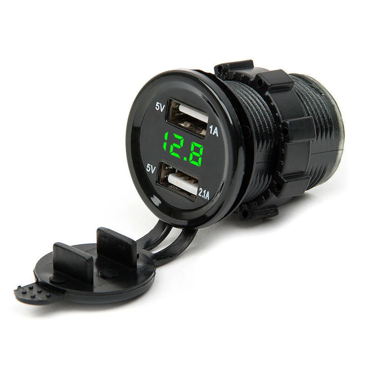 Автомобильное зарядное устройство с двумя USB разъемами для прикуривателя