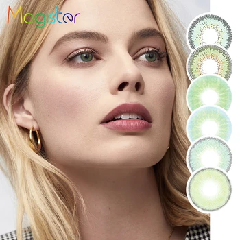 

MAGISTER Green Series Colored Eye Lenses 2pcs/Pair Yearly Contacts Lenses For Eyes Color Natural Daily Wear With Free Lens Case