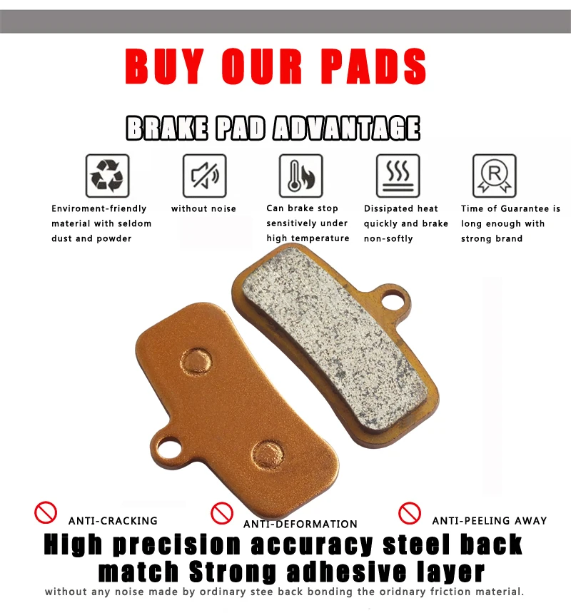 Parte Superior BRAKE - Pastillas De Freno De Bicicleta Compatibles Con - Foto 12