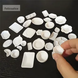 Mini vaisselle de cuisine, 33 pièces/ensemble, Miniatures, tasse, assiette, jouets de décoration pour enfants, cadeaux pour filles, accessoires de poupée, vente en gros 