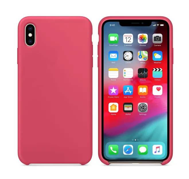 Силиконовый чехол для iPhone 7 8 6 6s Plus, жидкий силиконовый чехол, чехол для iPhone X Xs 11 Pro Max XR - Цвет: Hibiscus