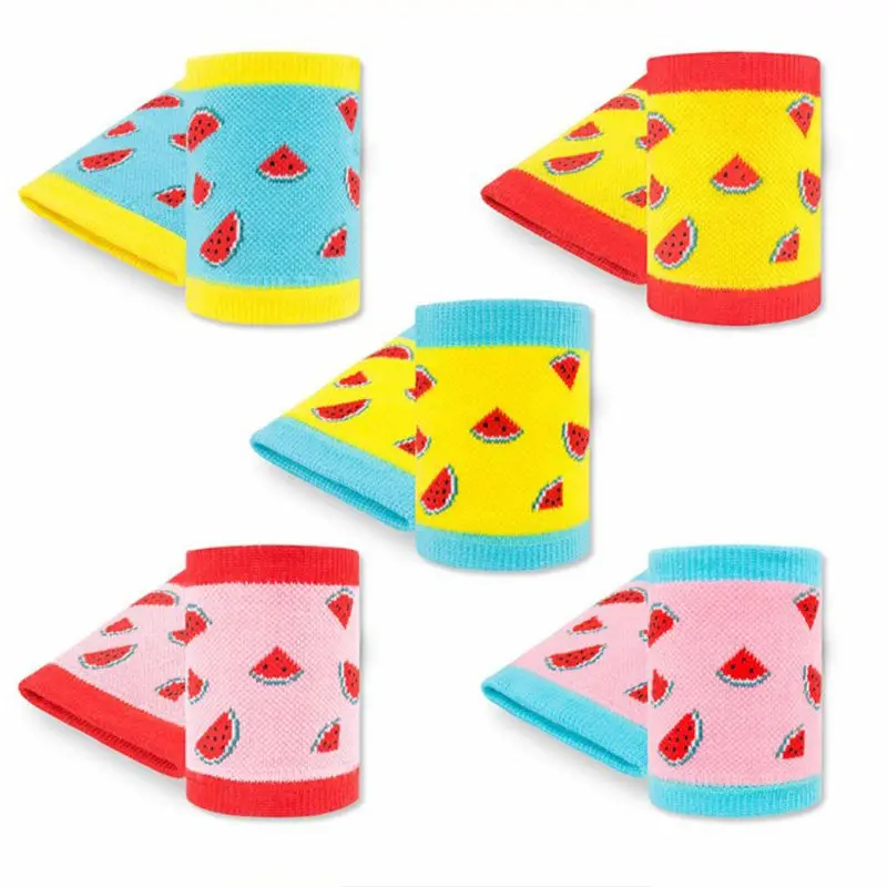 Kids Sport Compression Wrist Brace Guard Watermelon Colored Protective Wristband K4UC