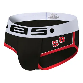 

Fashion Men's Slippery Ankle Sexy Breathable Soft Comfortable Briefs Close-fitting Simple New Letter Cotton Briefs мужские трусы