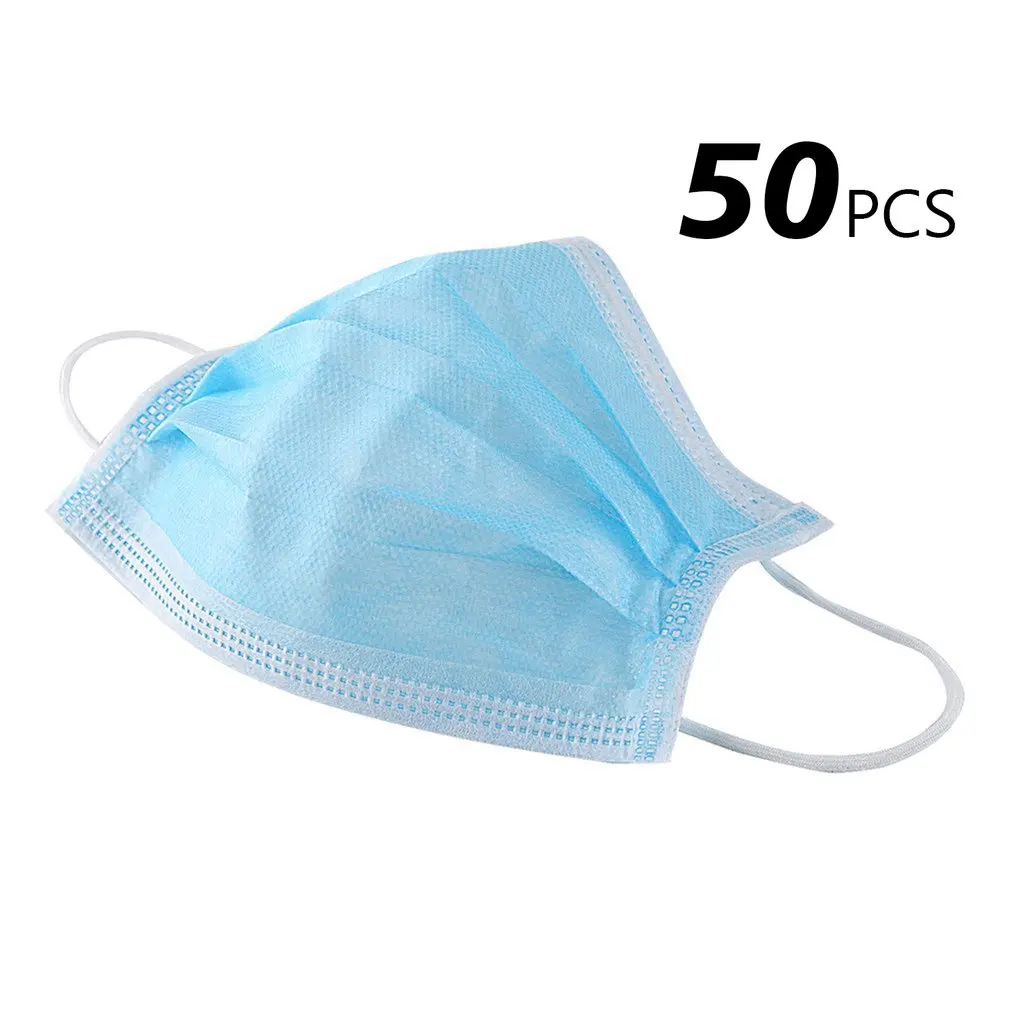 

Disposable civilian masks Meltblown cloth mask Dust-proof and breathable filter masks 50pcs