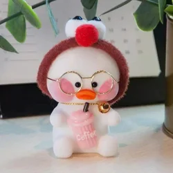 Porte clés en peluche de canard fait à la main, petit pendentif de dessin animé jaune, cadeau, nouvelle collection 