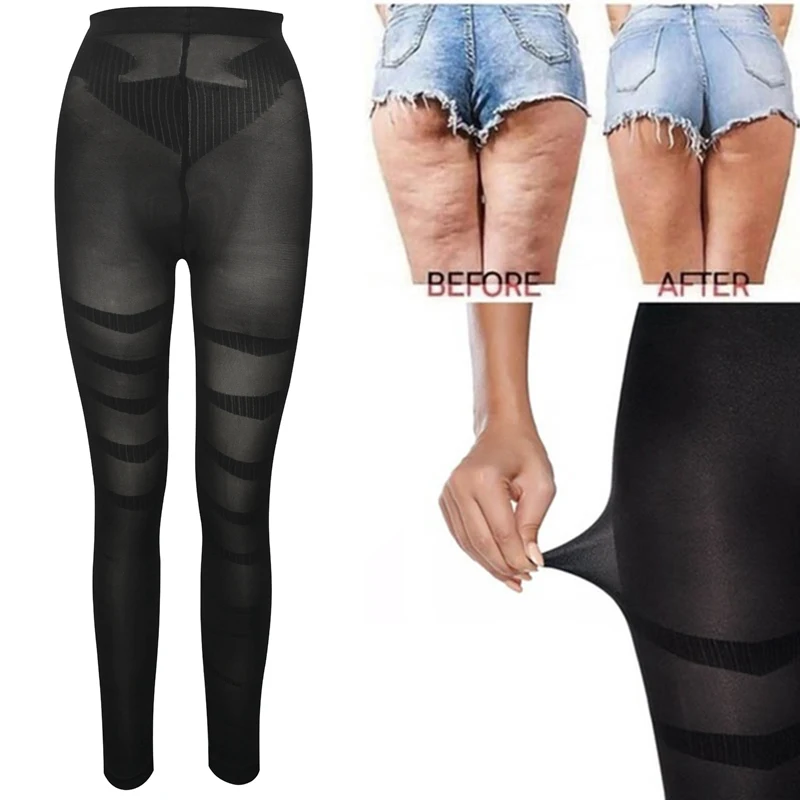 Anti Cellulite Compression Leggings Leg Shapewear Body Shaper Women  Slimming Sheath Thigh Sculpting Slimmer Waist Trainer Pants
