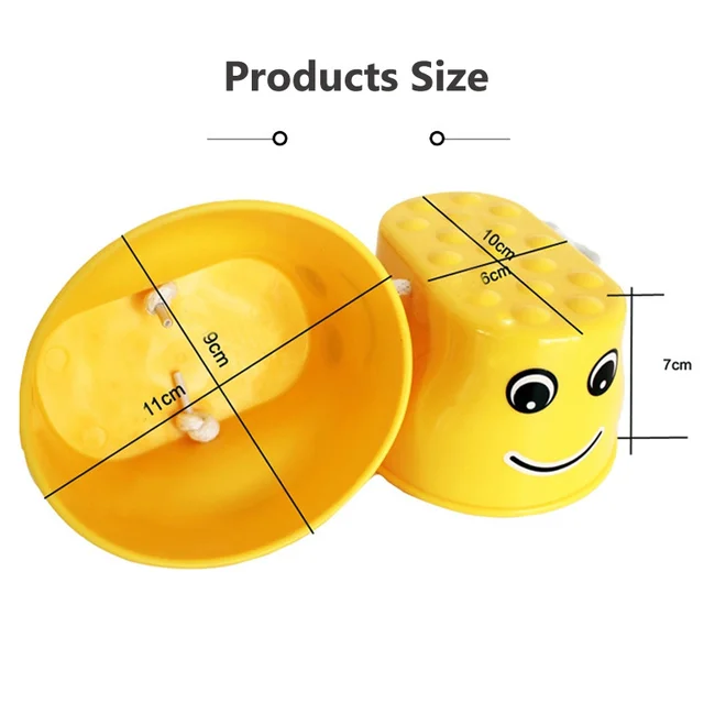 1Pair Smile Jumping Stilts Plastic Balance Training Equipment Coordination Game Jumping Feet Stilts Sports Toys for Children 4
